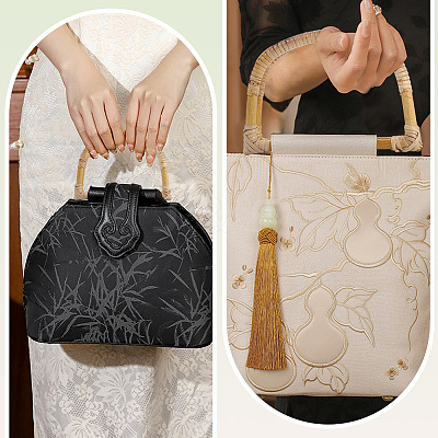 Rattan D Ring Bag Handles FIND-WH20009-86-1