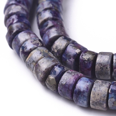 Natural African Pyrite Beads Strands G-D0006-E01-B-03-1