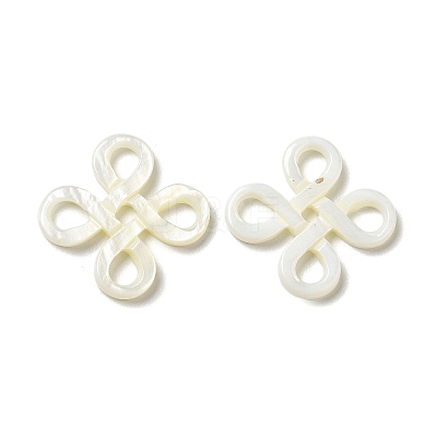 Natural White Shell Cabochons SSHEL-M022-18-1