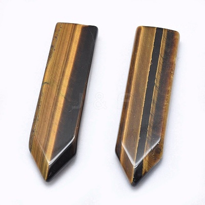 Natural Tiger Eye Cabochons G-P384-E06-1