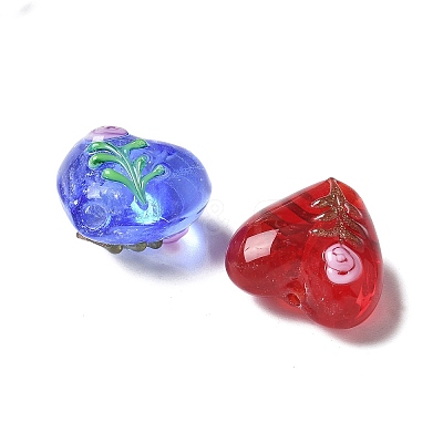 Handmade Transparent Lampwork Beads BLOW-D300-07A-1