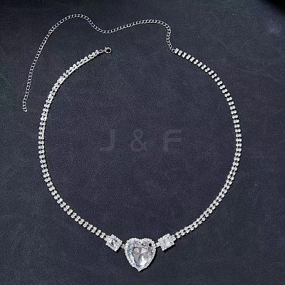 Heart Alloy Full Crystal Rhinestone Waist Belly Chains for Bikini FS-WG5F00F-02-1