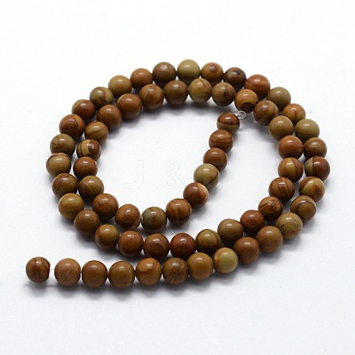 Wholesale Natural Wood Lace Stone Beads Strands - Jewelryandfindings.com