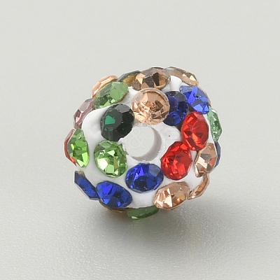 Rhinestone Pave Disco Ball Beads RB-TAC0002-02B-04-1