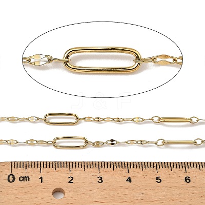304 Stainless Steel Oval & Dapped Chains CHS-C014-08G-1