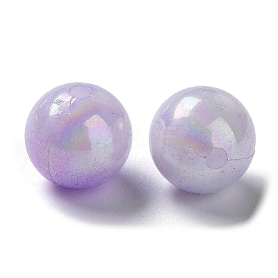Two Tone Opaque Acrylic Beads LS-SACR-P024-01B-W10-1