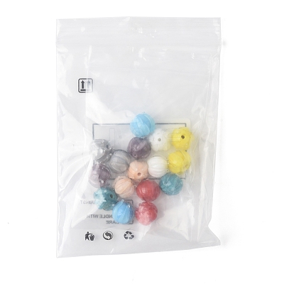 16Pcs 8 Colors Handmade Lampwork Beads LAMP-FS0001-25-1