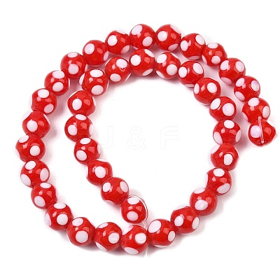 Handmade Lampwork Beads LAMP-D002-10mm-01A-1