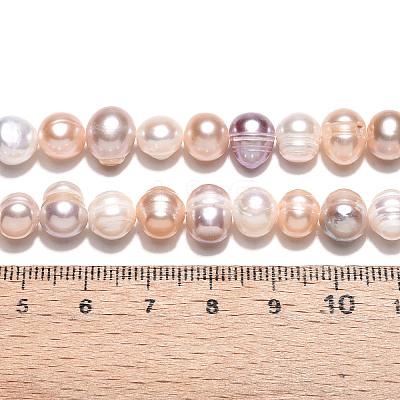 Natural Cultured Freshwater Pearl Beads Strands PEAR-N013-07O-1