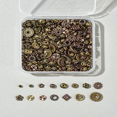 15 Styles Tibetan Style Alloy Spacer Beads Set DIY-FS0007-16-1