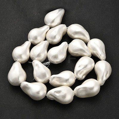 Electroplate Porcelain Beads Strands BSHE-C009-04A-1