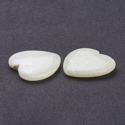 Natural Xiuyan Jade Heart Love Stone G-J391-07B-1