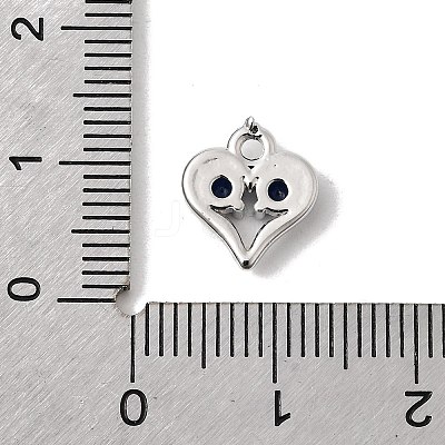 Brass Micro Pave Cubic Zirconia Pendants KK-L258-11P-01-1