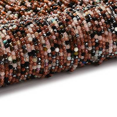 Natural & Synthetic Mixed Gemstone Beads Strands LS-G-RM2025-A16-2mm-A-1