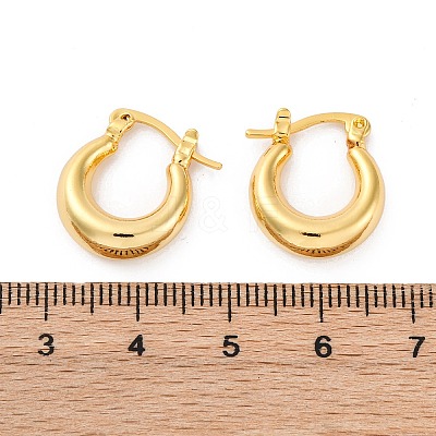 Chunky Huggie Hoop Earrings for Women X-EJEW-A064-11G-RS-1