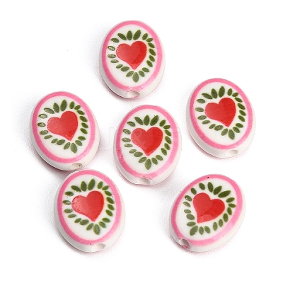 Printed Handmade Porcelain Beads PR-CBAB520-01C-1