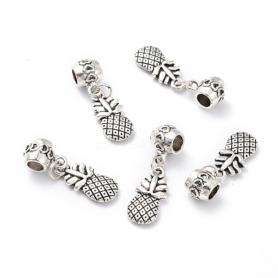 Tibetan Style Alloy European Dangle Charms PALLOY-P224-19AS-1