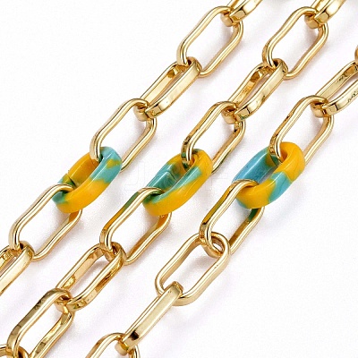 Handmade Brass Paperclip Chains CHC-H102-12G-A-1