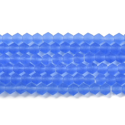 Imitate Austrian Crystal Frosted Glass Beads Strands GLAA-F029-TM3mm-B07-1