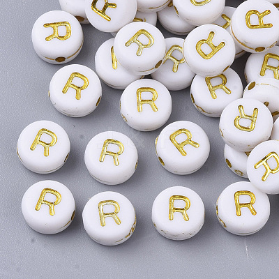Plating Acrylic Beads PACR-R242-01R-1