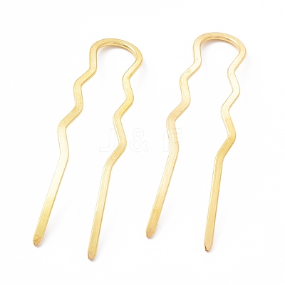 Rack Plating Brass Hair Forks OHAR-C004-01LG-1