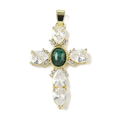 Natural Mixed Gemstone Pendants G-P585-04G-1