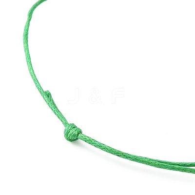 10Pcs 10 Color Alloy Heart Beaded Cord Bracelets Set BJEW-JB08182-1