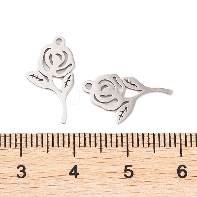 Non-Tarnish 5Pcs 201 Stainless Steel Pendants LS-STAS-M056-06P-1