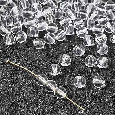 Transparent acrylic beads PL526_6MM-1
