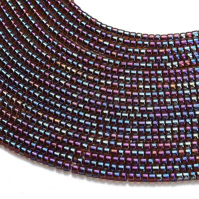 Electroplate Glass Beads Strands GL-CBAA615-01H-1