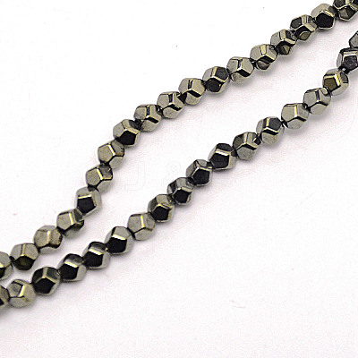 Non-magnetic Synthetic Hematite Beads Strands G-WH0018-02E-1