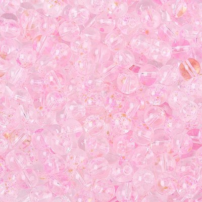 Baking Paint Transparent Glass Beads DGLA-T004-08K-1