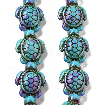 Synthetic Turquoise Dyed Beads Strands X-G-P507-05M-1