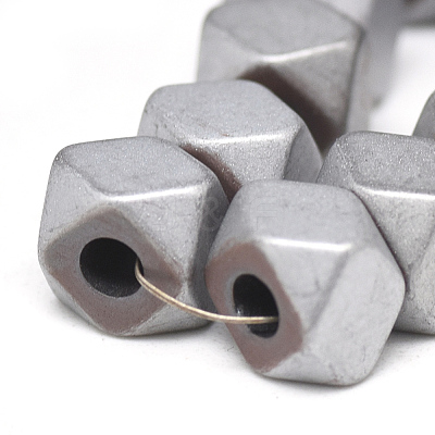 Electroplate Non-magnetic Synthetic Hematite Beads Strands G-T061-05C-1
