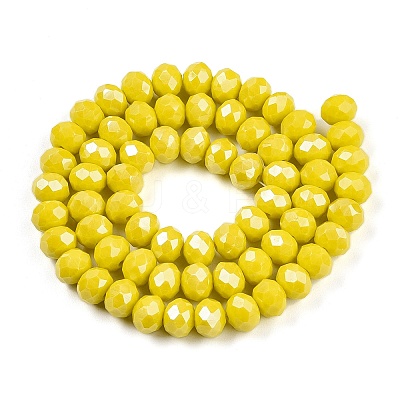 Electroplate Glass Beads Strands EGLA-A044-P8mm-A04-1