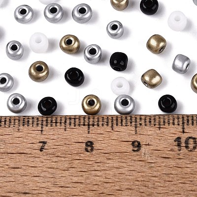 Opaque & Transparent Glass Seed Beads SEED-Q041-06F-1