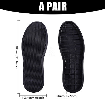 Anti Skid Synthetic Rubber Shoes Bottom Heel Sole FIND-WH0816-097B-1