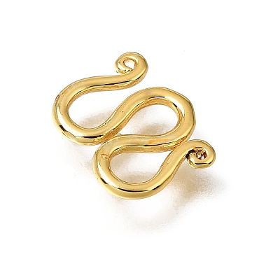 Brass M-Hook Clasps KK-CBA0DF0-14B-G-1