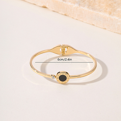 Roman Style Alloy Hinged Bangles for Women IG2140-1