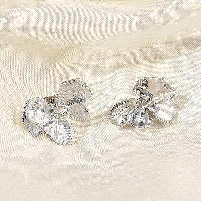 Valentine's Day 304 Stainless Steel Stud Earrings for Women EJEW-K332-02P-1