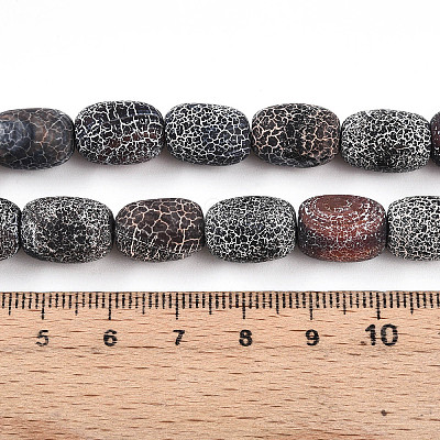Natural Weathered Agate Beads Strands G-N344-42B-1