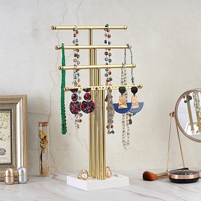 4-Tier Iron T-Bar Jewelry Display Risers ODIS-C008-03G-1