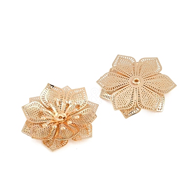 Brass Filigree Cabochons KK-CBACEE9-02C-KCG-1