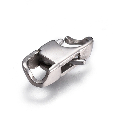 Tarnish Resistant 304 Stainless Steel Lobster Claw Clasps STAS-I117-02D-P-1