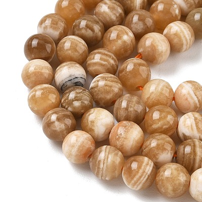 Natural Calcite Beads Strands GG-CBA23C7-A01-8mm-1