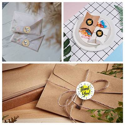 Word Thank You Self Adhesive Paper Stickers DIY-M023-03-1