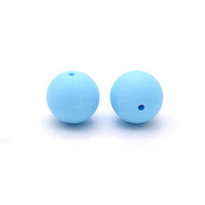 Silicone Beads Round Rubber Bead 15MM Loose Spacer Beads for DIY Supplies Jewelry Keychain Making FIND-SX0001-165-1