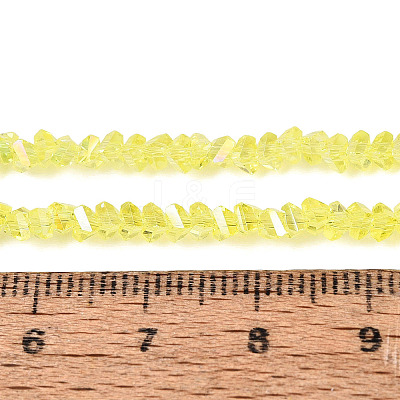 Electroplate Transparent Glass Beads Strands LS-EGLA-Q139-01A-A16-1