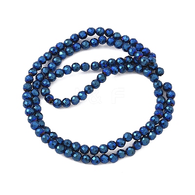 Electroplate Synthetic Magnetic Hematite Beads Strands G-A263-B01-02F-1