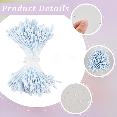 Gypsum with Cotton Cord Artificial Flower Core LS-DIY-WH20007-36A-05-1